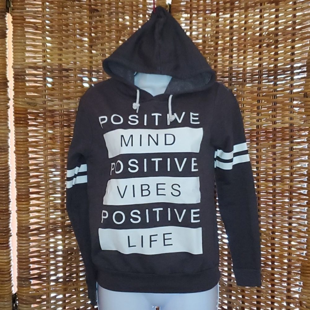 On Fire Positive Mind Vibes Life Hoodie S